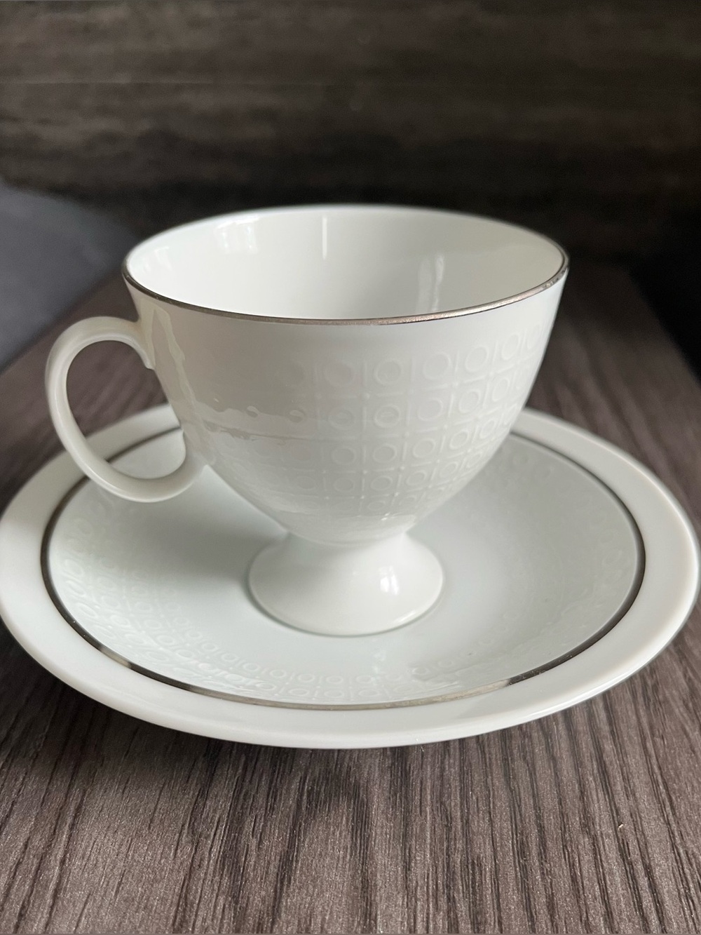 Kaiser Forma 40 Optical Relief & Gilding Cup & Saucer - 3 Sets of 2 | W.Germany
